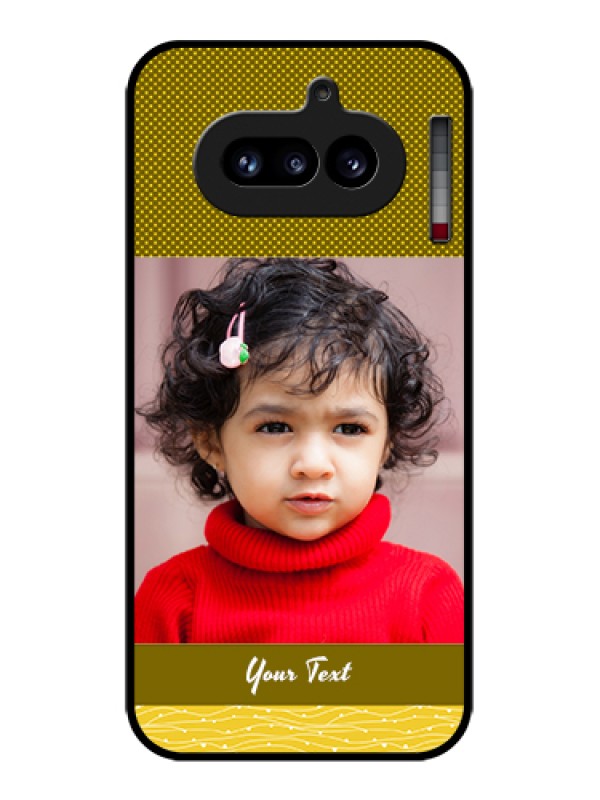 Custom Nothing Phone 4A 5G Custom Glass Phone Case - Simple Green Color Design