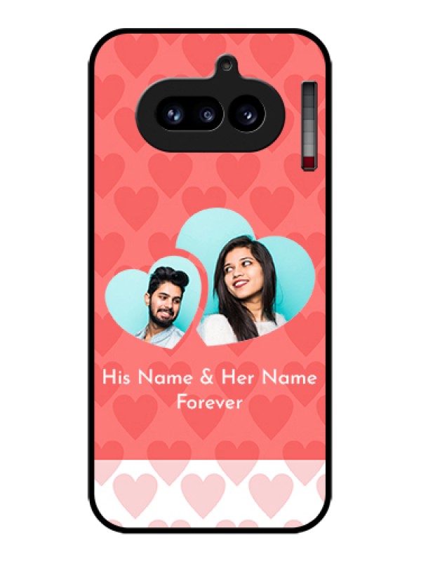 Custom Nothing Phone 4A 5G Custom Glass Phone Case - Couple Pic Upload Design