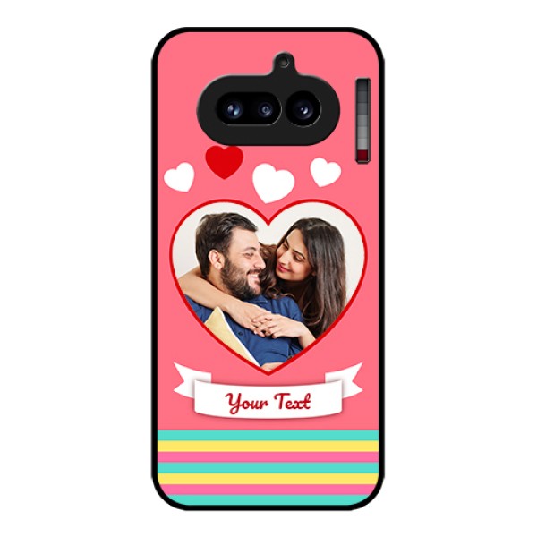 Nothing Phone 4A 5G Custom Glass Phone Case - Love Shapes Doodle Design
