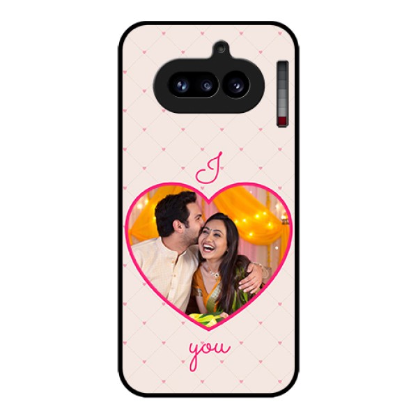 Nothing Phone 4A 5G Custom Glass Phone Case - Heart Shape Design