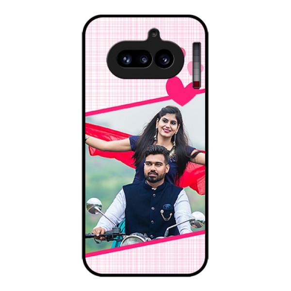 Nothing Phone 4A 5G Custom Glass Phone Case - Love Shape Heart Design Nothing Phone 4A 5G Custom Glass Phone Case - Love Shape Heart Design