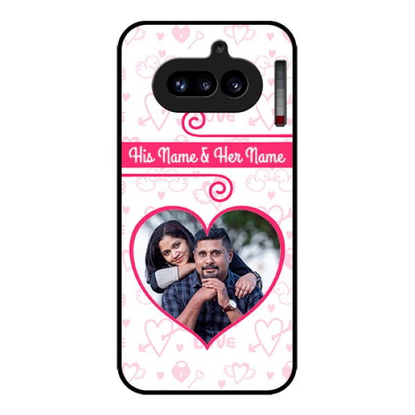 Nothing Phone 4A 5G Custom Glass Phone Case - Heart Shape Love Design