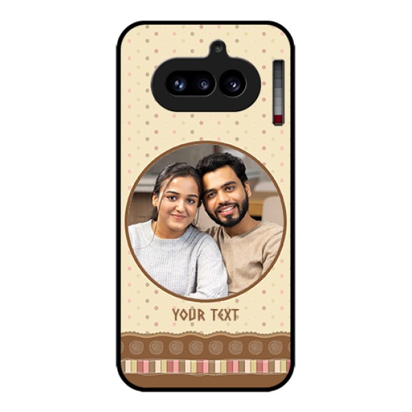 Nothing Phone 4A 5G Custom Glass Phone Case - Brown Dotted Mobile Case Design Nothing Phone 4A 5G Custom Glass Phone Case - Brown Dotted Mobile Case Design