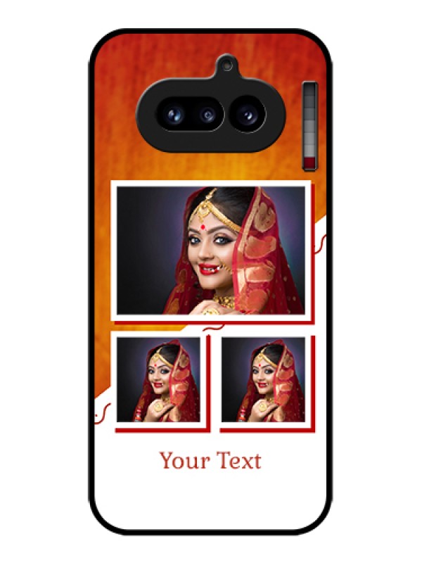 Custom Nothing Phone 4A 5G Custom Glass Phone Case - Wedding Memories Design