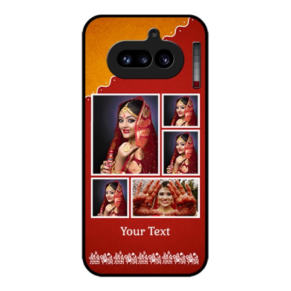 Nothing Phone 4A 5G Custom Glass Phone Case - Wedding Pic Upload Design