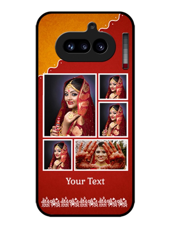 Custom Nothing Phone 4A 5G Custom Glass Phone Case - Wedding Pic Upload Design