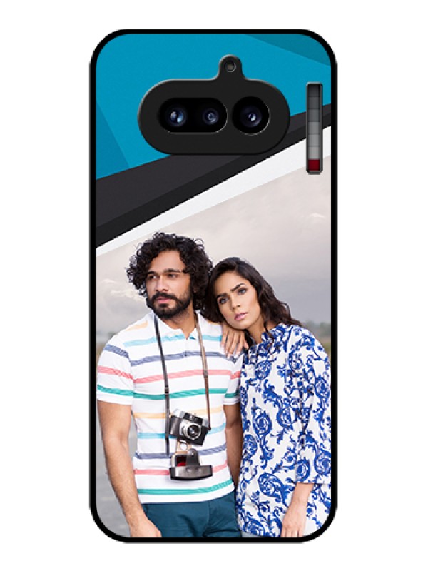 Custom Nothing Phone 4A 5G Custom Glass Phone Case - Simple Pattern Photo Upload Design