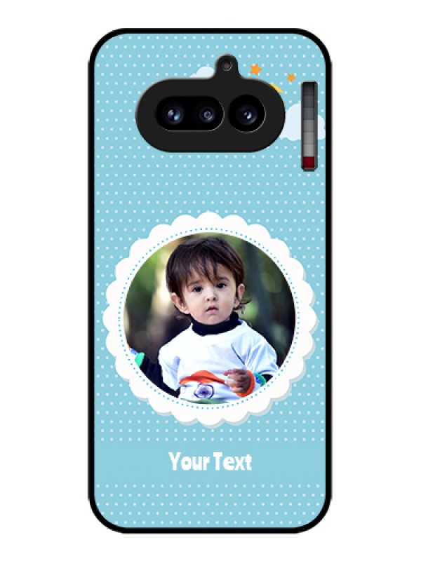 Custom Nothing Phone 4A 5G Custom Glass Phone Case - Violet Pattern Design