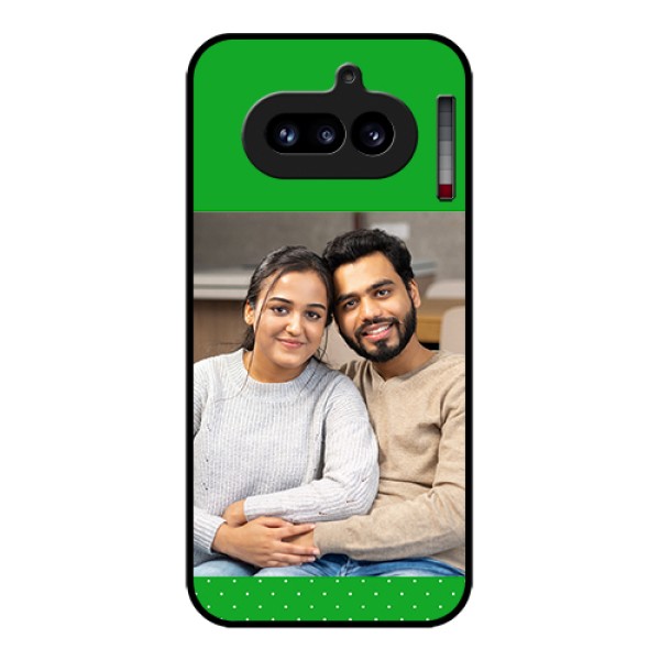 Nothing Phone 4A 5G Custom Glass Phone Case - Green Pattern Design