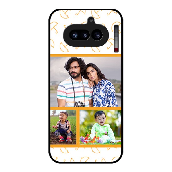 Nothing Phone 4A 5G Custom Glass Phone Case - Yellow Pattern Design Nothing Phone 4A 5G Custom Glass Phone Case - Yellow Pattern Design