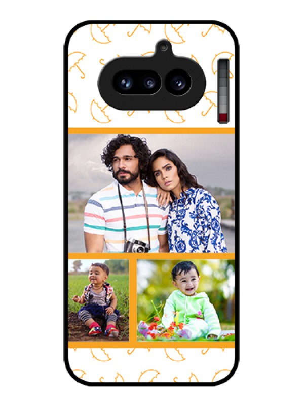 Custom Nothing Phone 4A 5G Custom Glass Phone Case - Yellow Pattern Design