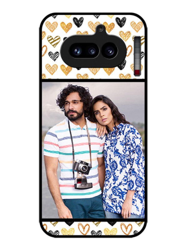 Custom Nothing Phone 4A 5G Custom Glass Phone Case - Love Symbol Design