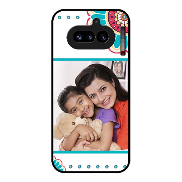 Nothing Phone 4A 5G Custom Glass Phone Case - Flower Design
