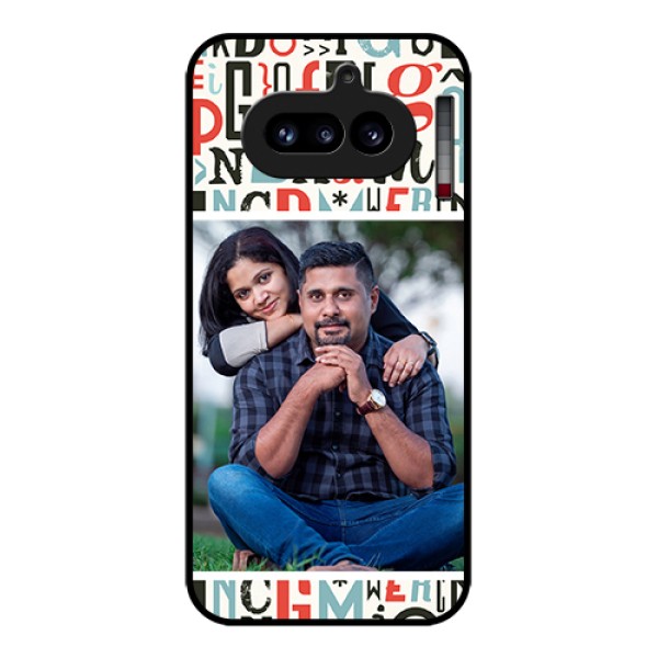 Nothing Phone 4A 5G Custom Glass Phone Case - Alphabet Design