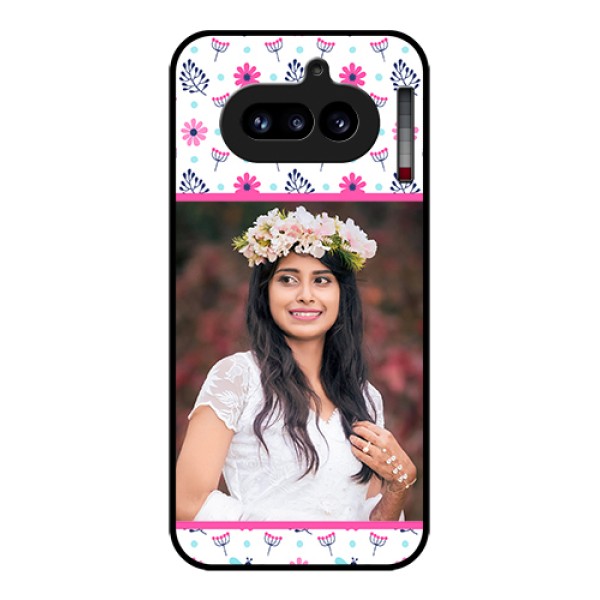 Nothing Phone 4A 5G Custom Glass Phone Case - Colorful Flower Design Nothing Phone 4A 5G Custom Glass Phone Case - Colorful Flower Design