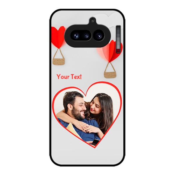 Nothing Phone 4A 5G Custom Glass Phone Case - Parachute Love Design Nothing Phone 4A 5G Custom Glass Phone Case - Parachute Love Design