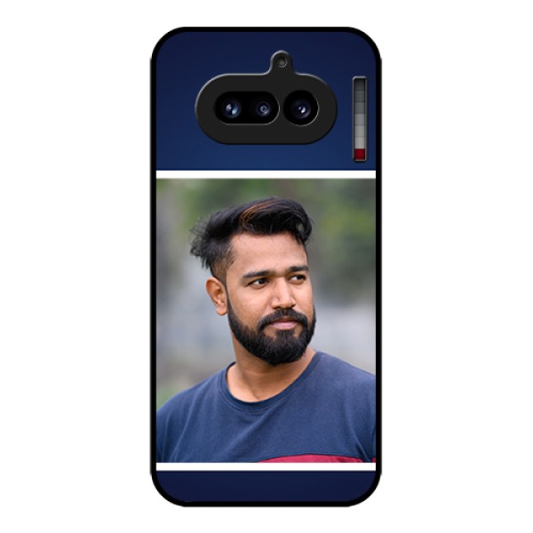 Nothing Phone 4A 5G Custom Glass Phone Case - Simple Royal Blue Design Nothing Phone 4A 5G Custom Glass Phone Case - Simple Royal Blue Design