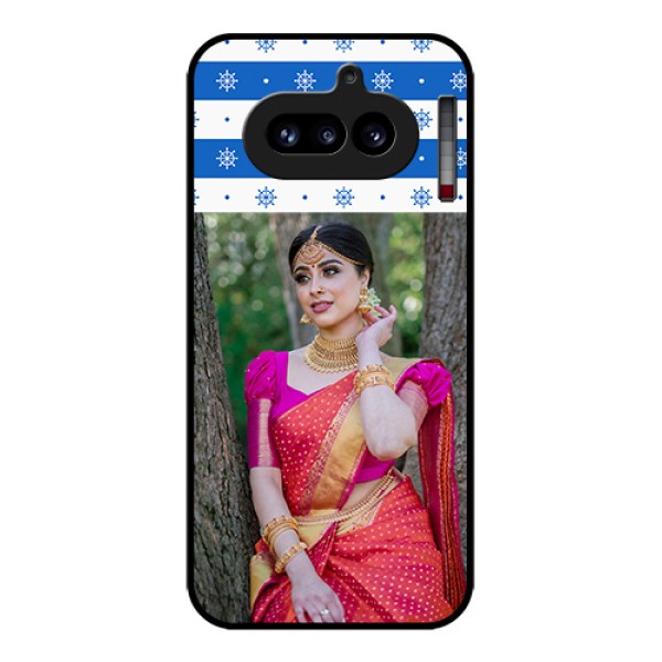 Nothing Phone 4A 5G Custom Glass Phone Case - Snow Pattern Design