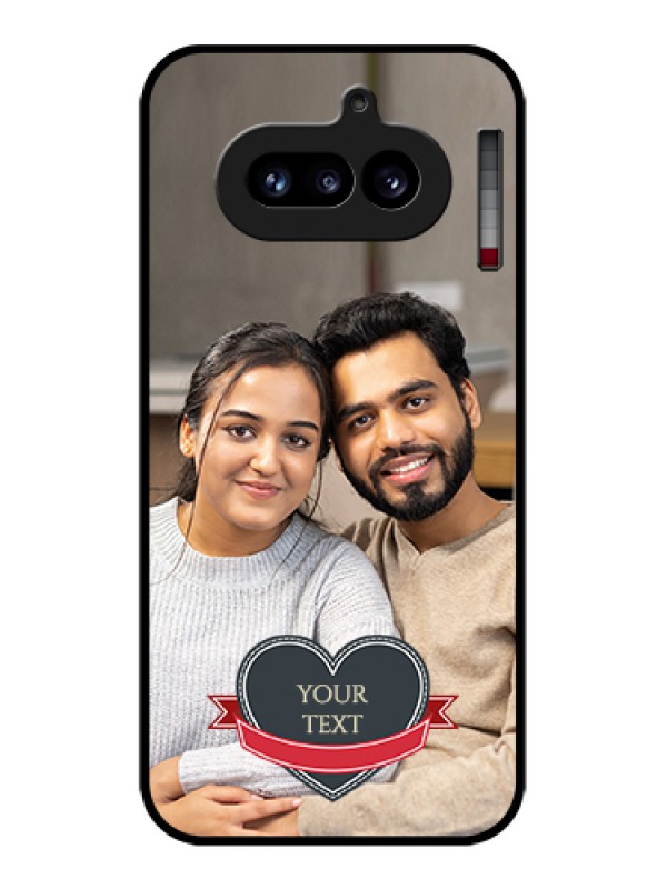 Custom Nothing Phone 4A 5G Custom Glass Phone Case - Just Married Couple Design