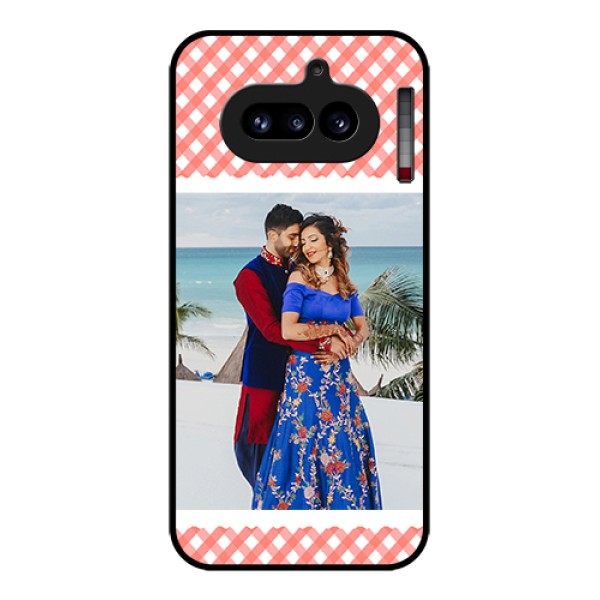 Nothing Phone 4A 5G Custom Glass Phone Case - Pink Pattern Design