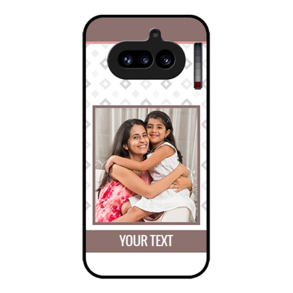 Nothing Phone 4A 5G Custom Glass Phone Case - Simple Diamond Design Nothing Phone 4A 5G Custom Glass Phone Case - Simple Diamond Design