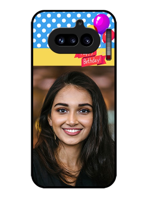 Custom Nothing Phone 4A 5G Custom Glass Phone Case - Happy Birthday Design