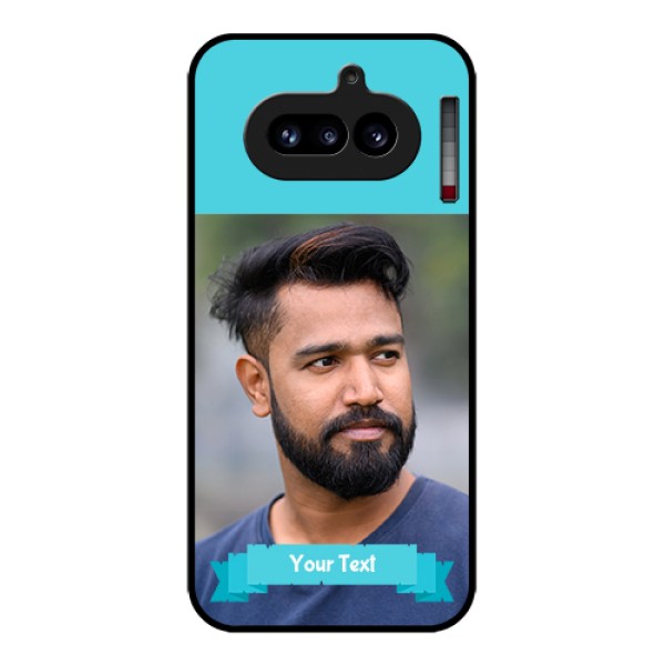 Nothing Phone 4A 5G Custom Glass Phone Case - Blue Color Design Nothing Phone 4A 5G Custom Glass Phone Case - Blue Color Design
