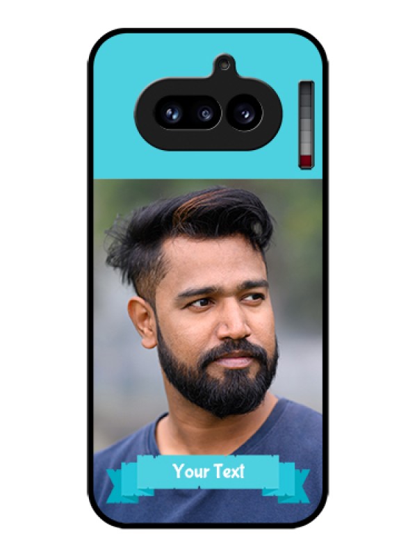 Custom Nothing Phone 4A 5G Custom Glass Phone Case - Blue Color Design