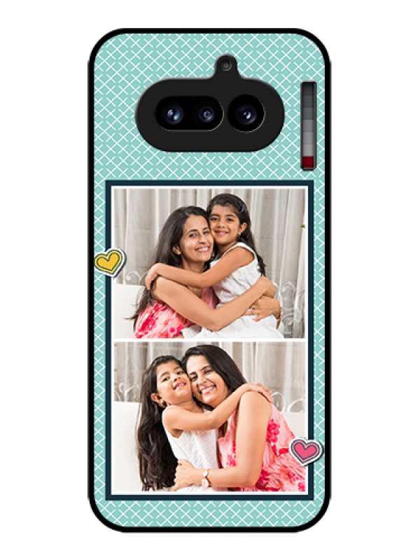 Custom Nothing Phone 4A 5G Custom Glass Phone Case - 2 Image Holder With Pattern Design
