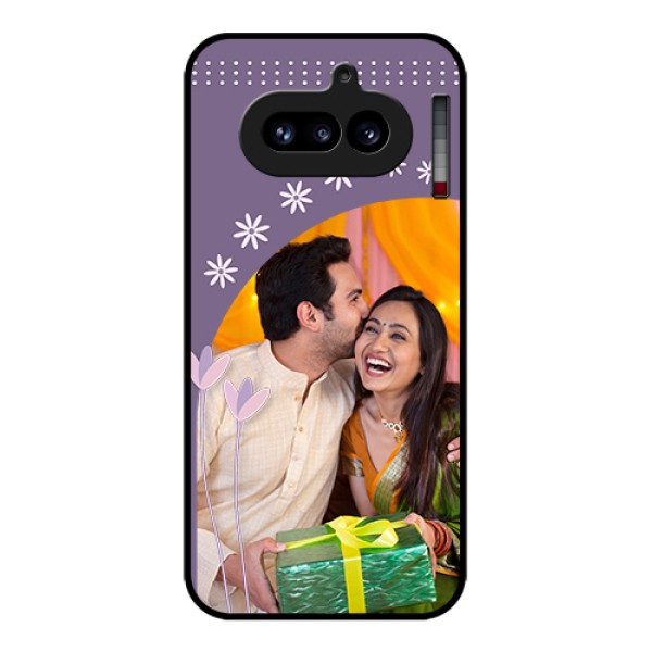 Nothing Phone 4A 5G Custom Glass Phone Case - Lavender Flowers Design