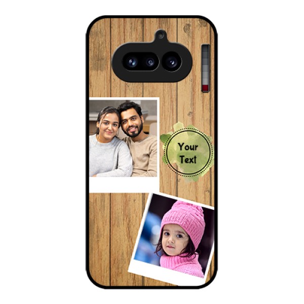 Nothing Phone 4A 5G Custom Glass Phone Case - Wooden Texture Design