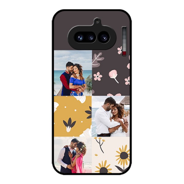 Nothing Phone 4A 5G Custom Glass Phone Case - 3 Images With Floral Design Nothing Phone 4A 5G Custom Glass Phone Case - 3 Images With Floral Design