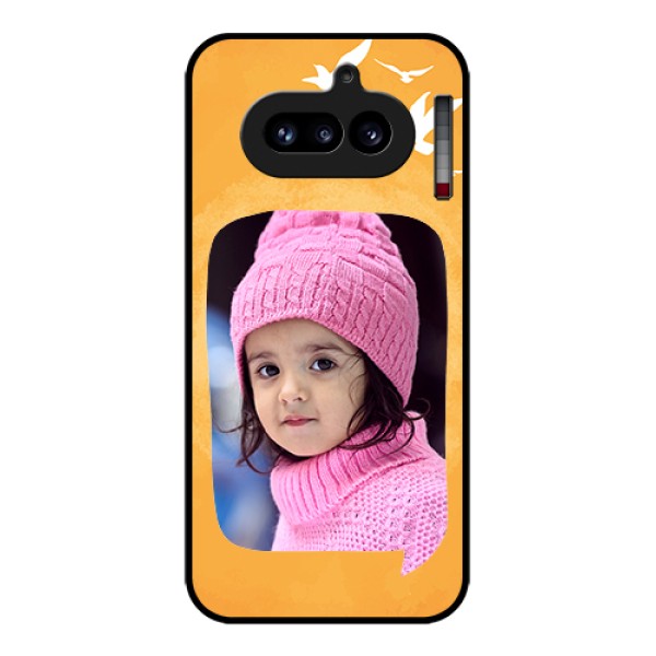 Nothing Phone 4A 5G Custom Glass Phone Case - Water Color Design With Bird Icons Nothing Phone 4A 5G Custom Glass Phone Case - Water Color Design With Bird Icons