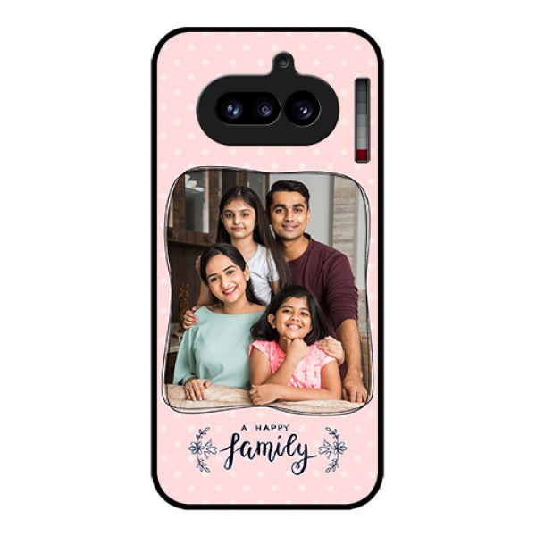 Nothing Phone 4A 5G Custom Glass Phone Case - Family With Dots Design Nothing Phone 4A 5G Custom Glass Phone Case - Family With Dots Design