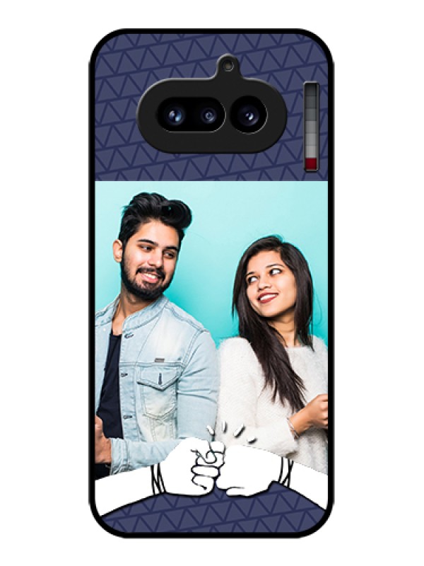Custom Nothing Phone 4A 5G Custom Glass Phone Case - With Best Friends Design