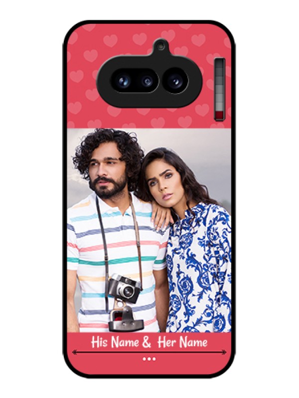 Custom Nothing Phone 4A 5G Custom Glass Phone Case - Simple Love Design