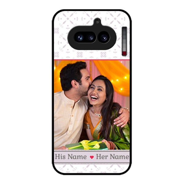 Nothing Phone 4A 5G Custom Glass Phone Case - With Photo And Ethnic Design