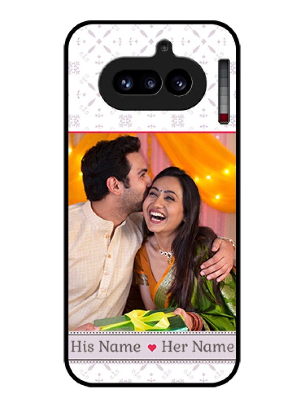 Custom Nothing Phone 4A 5G Custom Glass Phone Case - With Photo And Ethnic Design