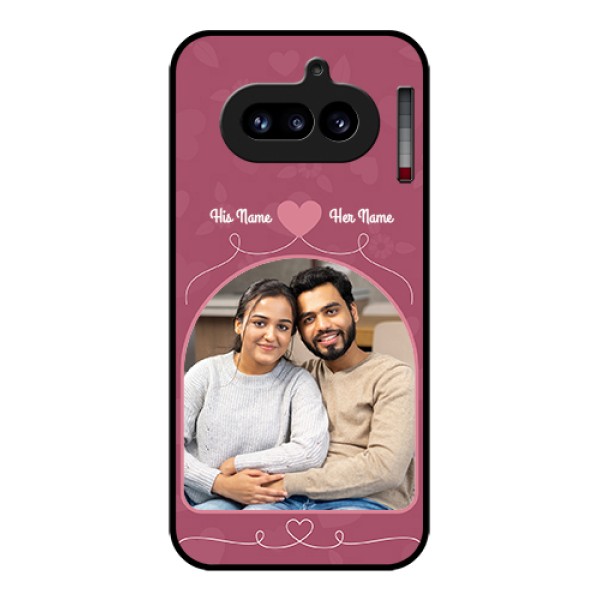 Nothing Phone 4A 5G Custom Glass Phone Case - Love Floral Design