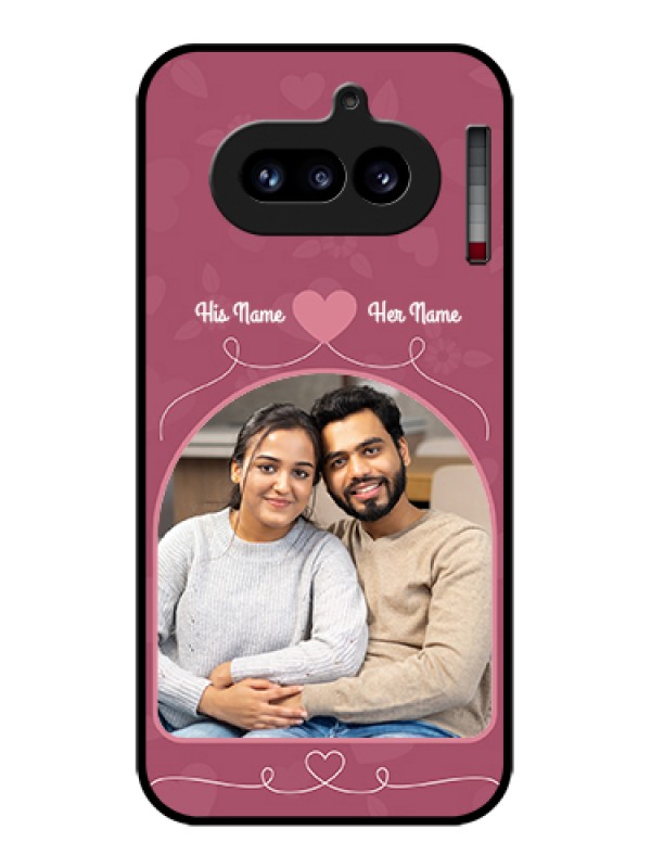 Custom Nothing Phone 4A 5G Custom Glass Phone Case - Love Floral Design