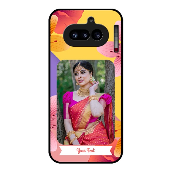 Nothing Phone 4A 5G Custom Glass Phone Case - 3 Image With Vintage Floral Design Nothing Phone 4A 5G Custom Glass Phone Case - 3 Image With Vintage Floral Design