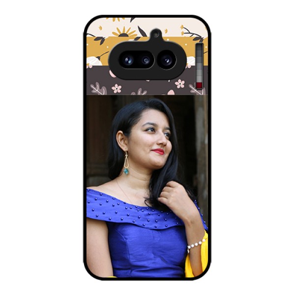 Nothing Phone 4A 5G Custom Glass Phone Case - Stylish Floral Design