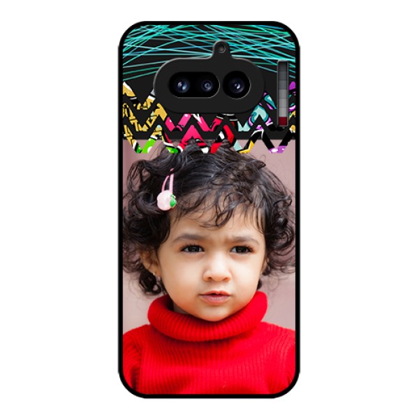 Nothing Phone 4A 5G Custom Glass Phone Case - Neon Abstract Design