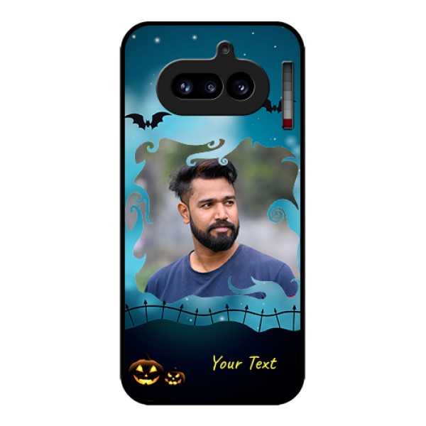 Nothing Phone 4A 5G Custom Glass Phone Case - Halloween Frame Design Nothing Phone 4A 5G Custom Glass Phone Case - Halloween Frame Design