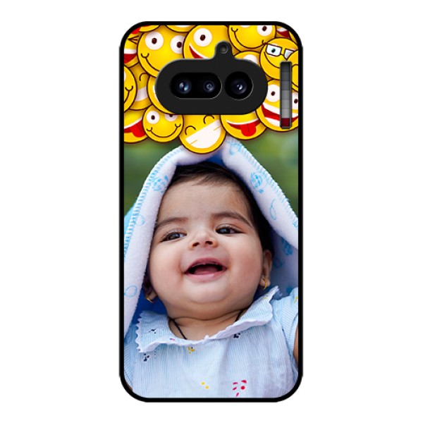 Nothing Phone 4A 5G Custom Glass Phone Case - With Smiley Emoji Design Nothing Phone 4A 5G Custom Glass Phone Case - With Smiley Emoji Design