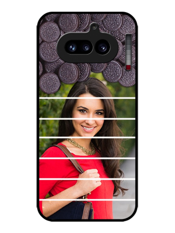 Custom Nothing Phone 4A 5G Custom Glass Phone Case - With Oreo Biscuit Design