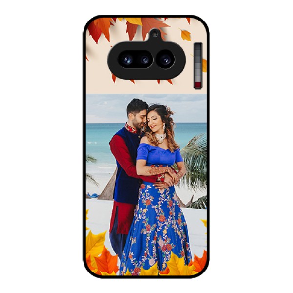 Nothing Phone 4A 5G Custom Glass Phone Case - Autumn Maple Leaves Design Nothing Phone 4A 5G Custom Glass Phone Case - Autumn Maple Leaves Design
