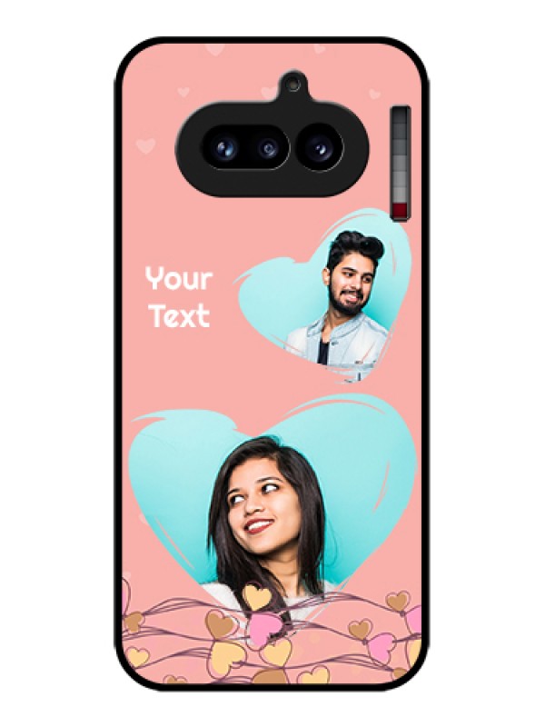 Custom Nothing Phone 4A 5G Custom Glass Phone Case - Love Doodle Design
