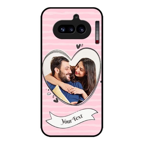Nothing Phone 4A 5G Custom Glass Phone Case - Vintage Heart Design