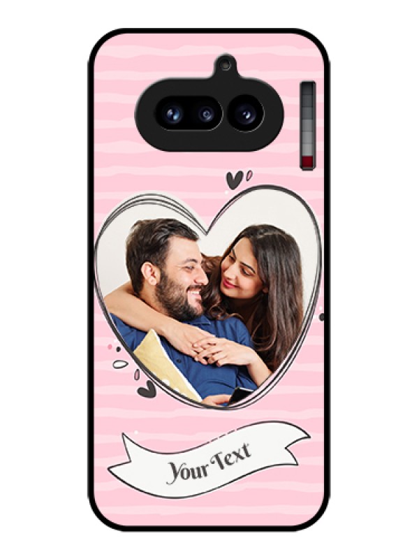 Custom Nothing Phone 4A 5G Custom Glass Phone Case - Vintage Heart Design